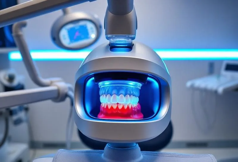 Moderner Intraoralscanner für digitale 3D-Abdrücke in der Kieferorthopädie